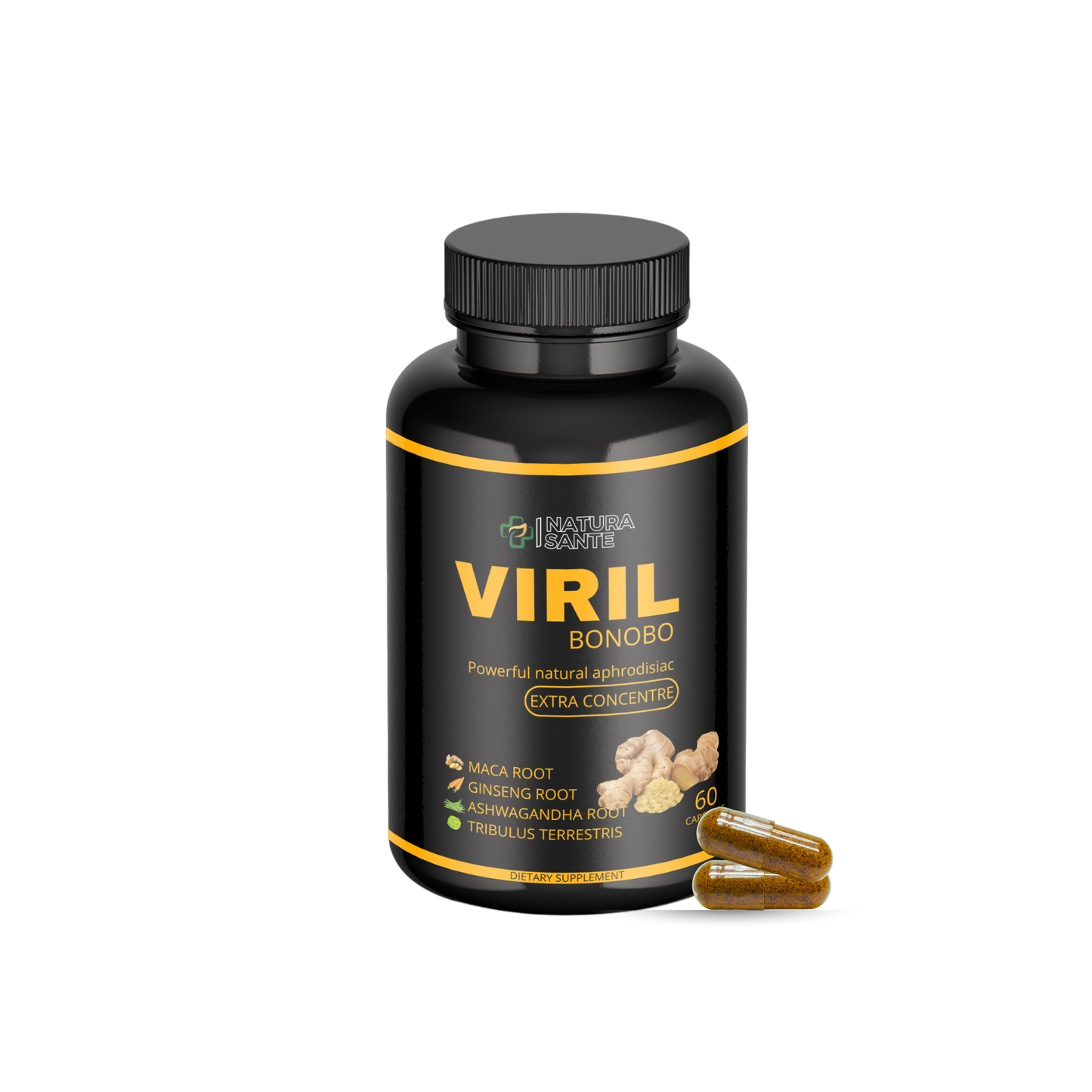 Viril Bonobo : Complément alimentaire 100% Naturel (60 gélules)
