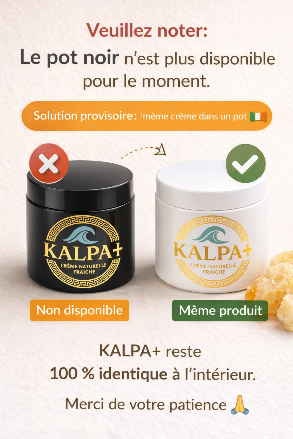 CREME KALPA+ 100% Efficace (45 min D'endurance Frais)