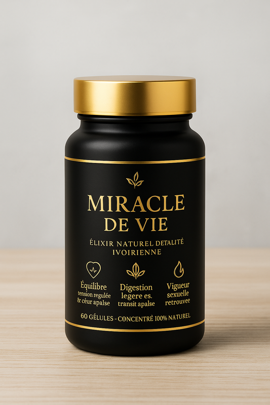 MIRACLE DE VIE 60 Gélules TRAITEMENT FAIBLESSE SEXUEL ET BIEN PLUS