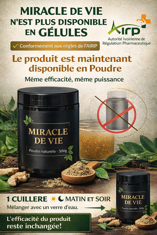 MIRACLE DE VIE TRAITEMENT FAIBLESSE SEXUEL ET BIEN PLUS