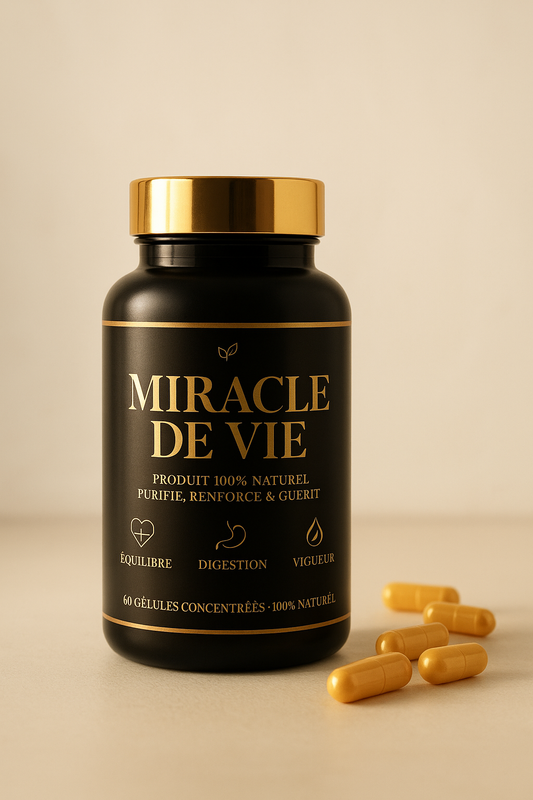 MIRACLE DE VIE 60 Gélules TRAITEMENT FAIBLESSE SEXUEL ET BIEN PLUS